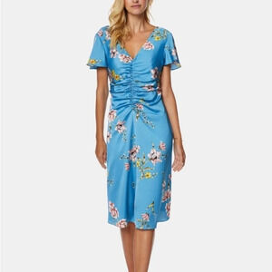 Avec Les Filles Blue Floral Dress